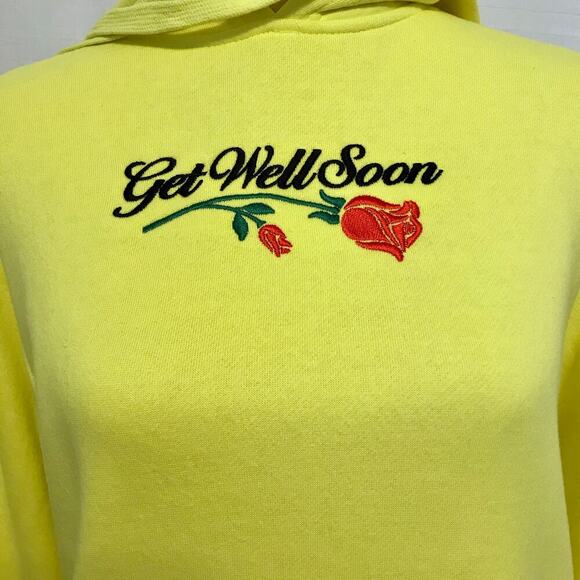 Petals and Peacocks NWOT Get Well Soon Hoodie Women Various - Picture 3 of 13